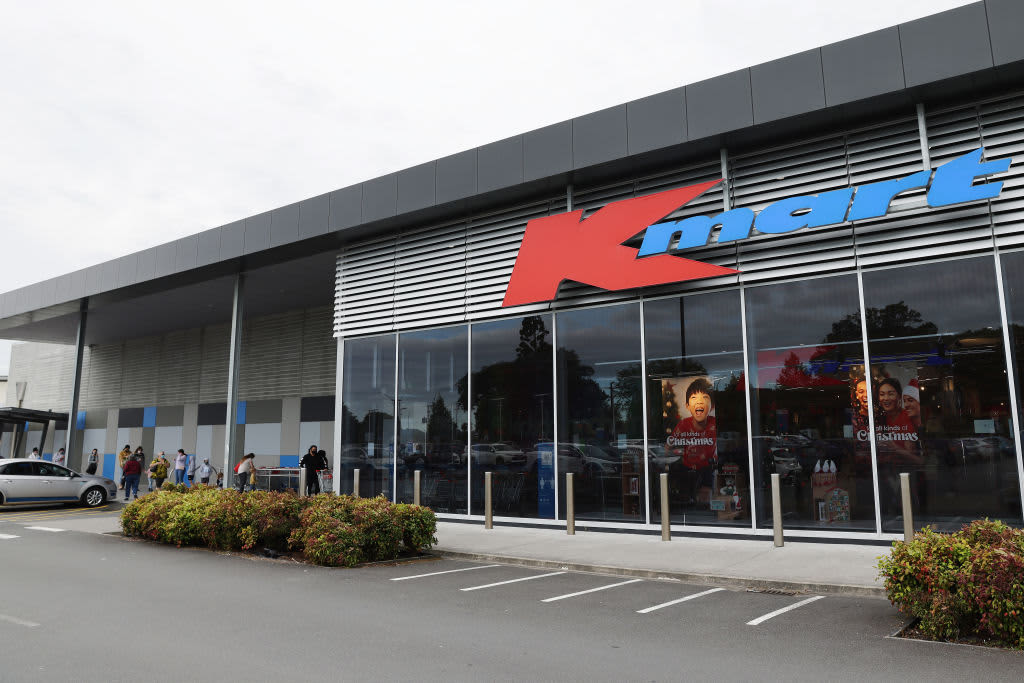 HAMILTON, NEW ZEALAND - NOVEMBER 03: Customers take the opportunity to shop at KMart on November 03, 2021 in Hamilton, New Zealand. COVID-19 restrictions  have eased slightly for people Waikato as the region moves to Alert Level 3, Step 2. As of 11:59pm on Tuesday, under Alert Level 3, Step 2 settings outdoor gatherings can increase to 25 and public facilities, such as libraries and museums, along with retail can open with mask-wearing, contact tracing and physical distancing. (Photo by Michael Bradley/Getty Images)